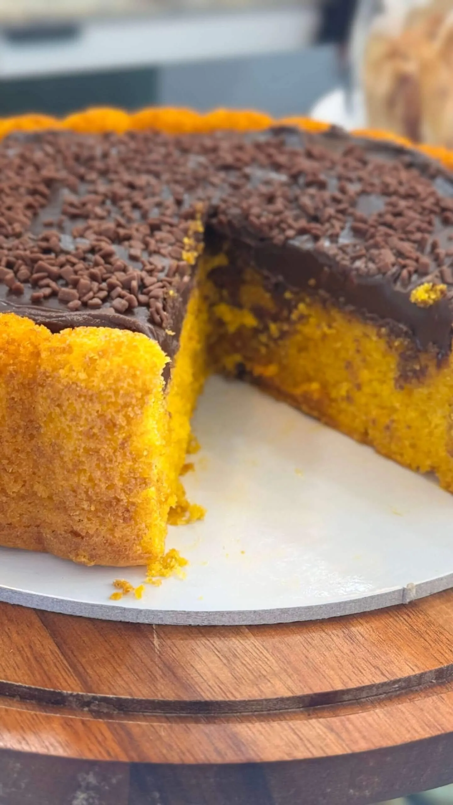 Carrot cake, from Confeitaria Limão Papoila
